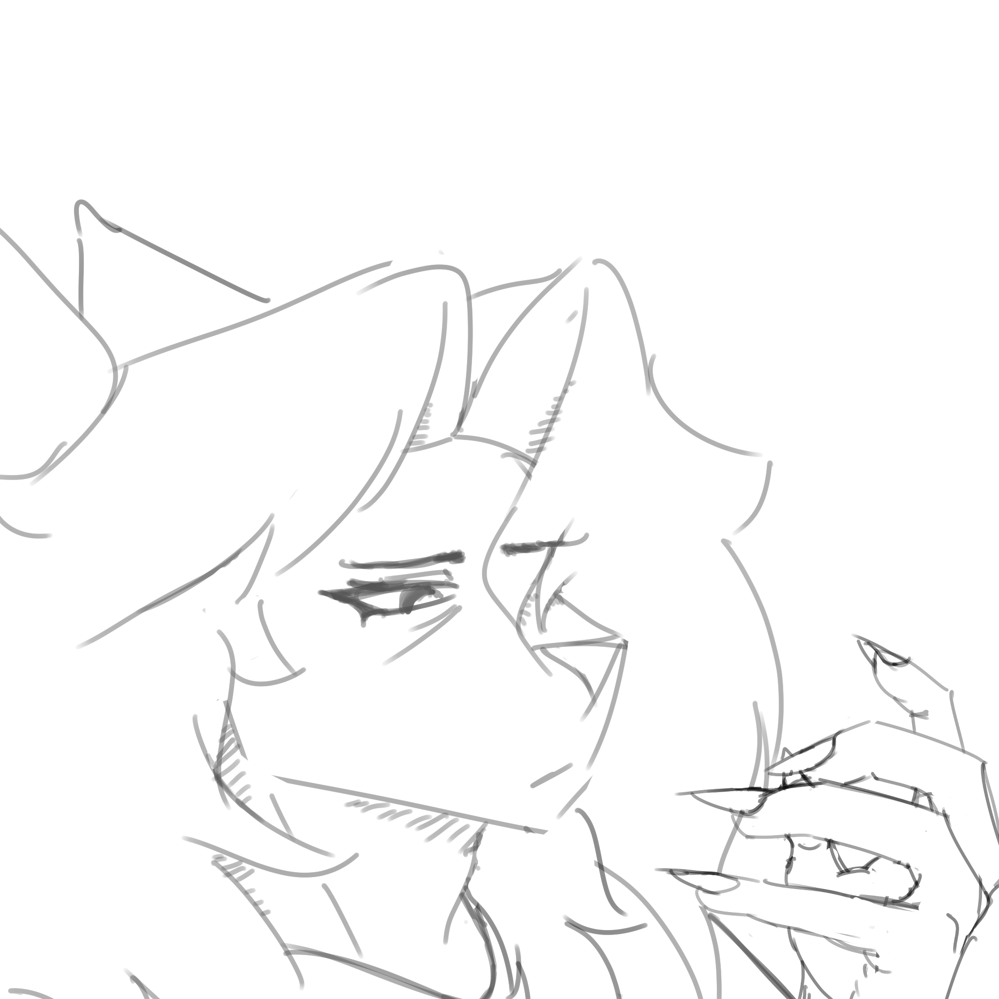 rudy staring at his hand tiredly